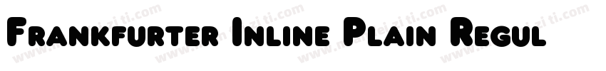 Frankfurter Inline Plain Regular字体转换